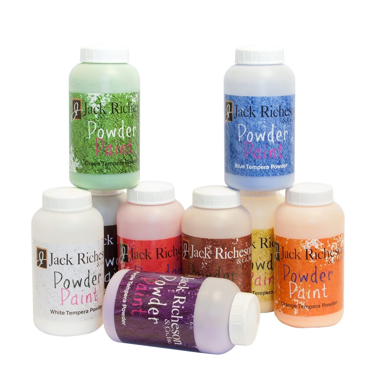 Jack Richeson Powder Paint Set, 9/Pkg, Assorted Colors