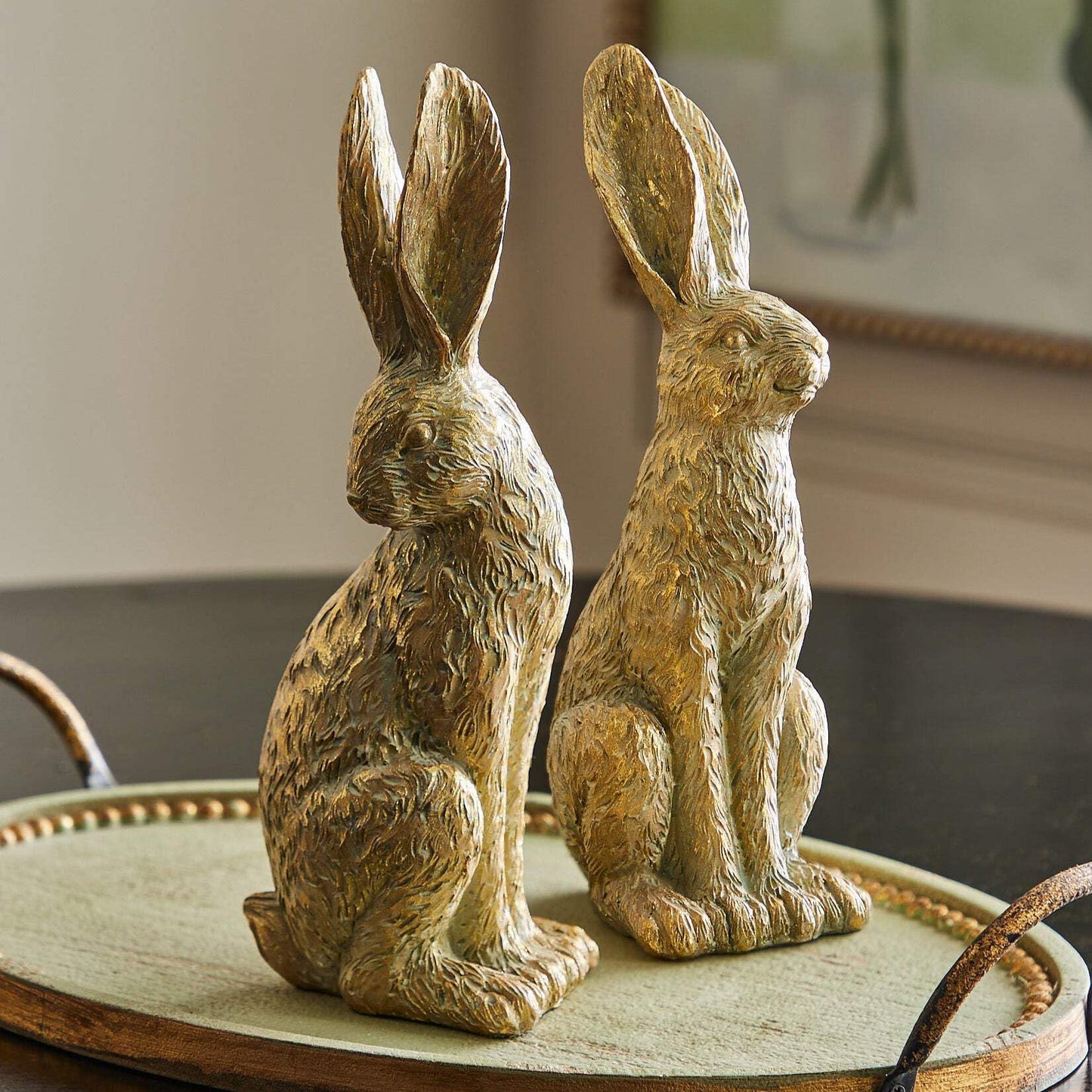 12.25" Gold Leaf Rabbit