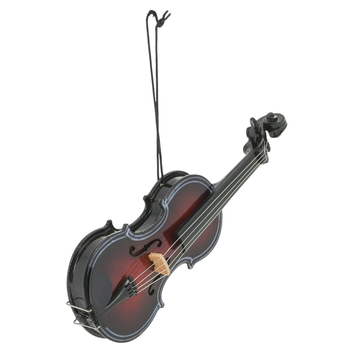 Broadway Gifts Dark Brown Fiddle Tree Ornament,5 inch
