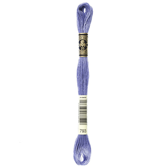 Bulk Buy: DMC Thread Six Strand Embroidery Cotton 8.7 Yards Medium Cornflower Blue 117-793 (12-Pack)