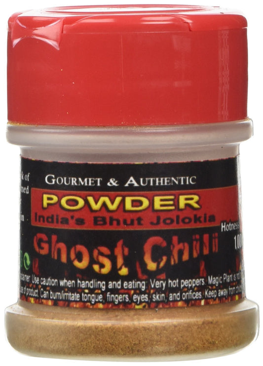 Ghost Chili Powder 1/2oz - Organic, Authentic Indian Bhut Jolokia - 100% Satisfactions Guarantee