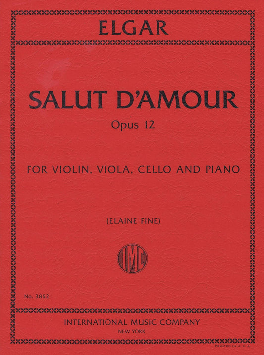 Salut D'Amour Opus 12 for Violin, Viola, Cello, and Piano