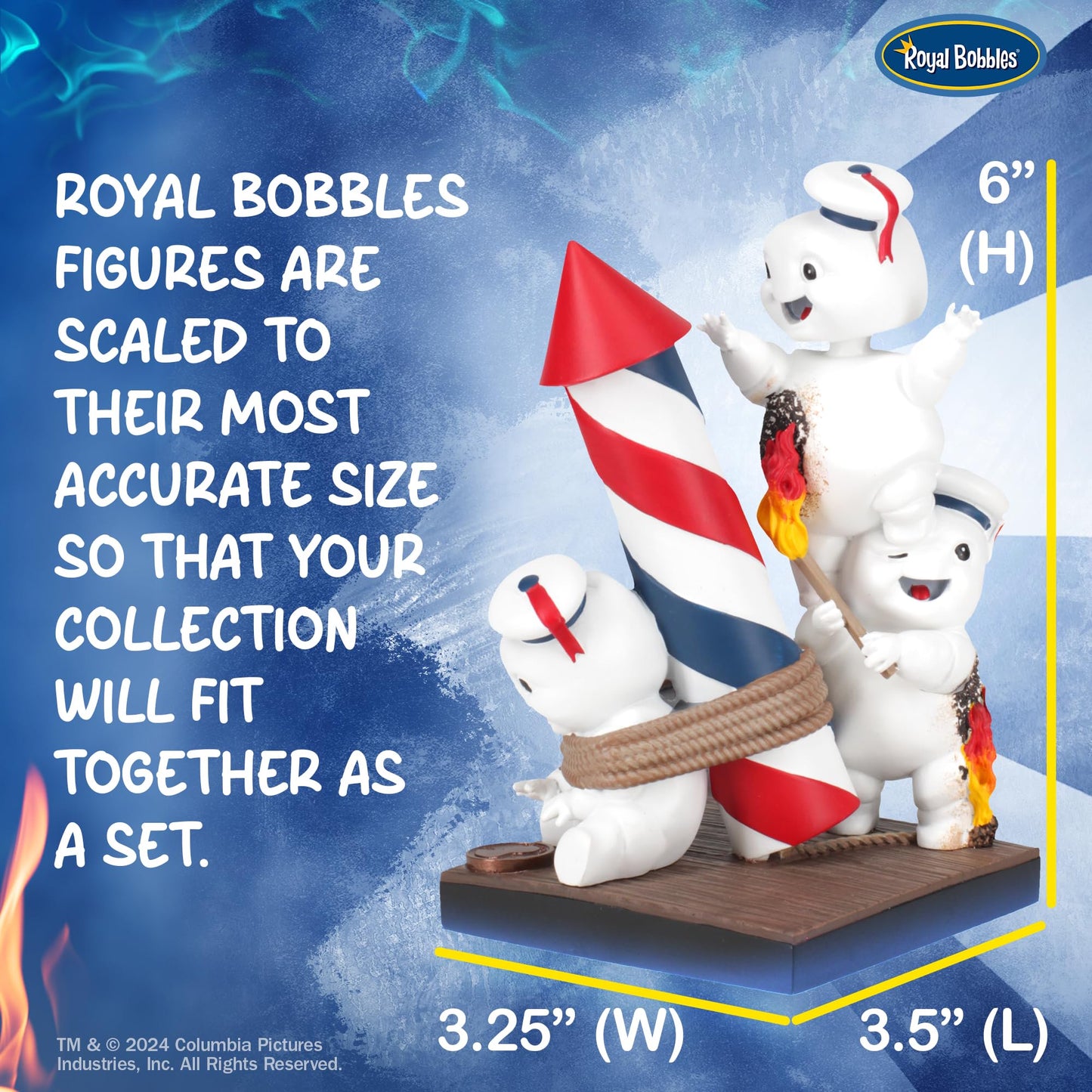 Royal Bobbles Ghostbusters: Afterlife Mini-Pufts Rocket Bobblescape – 6 Inches Tall – Collectible Bobblehead Statue
