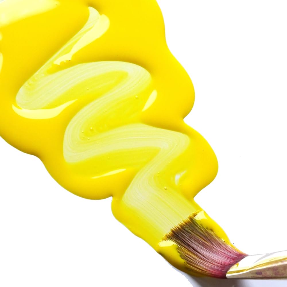 GOLDEN High Flow Acrylics, Transparent Benzimidazolone Yellow Medium, 1 fl. oz. Bottle, Professional Acrylic Paint, Transparent