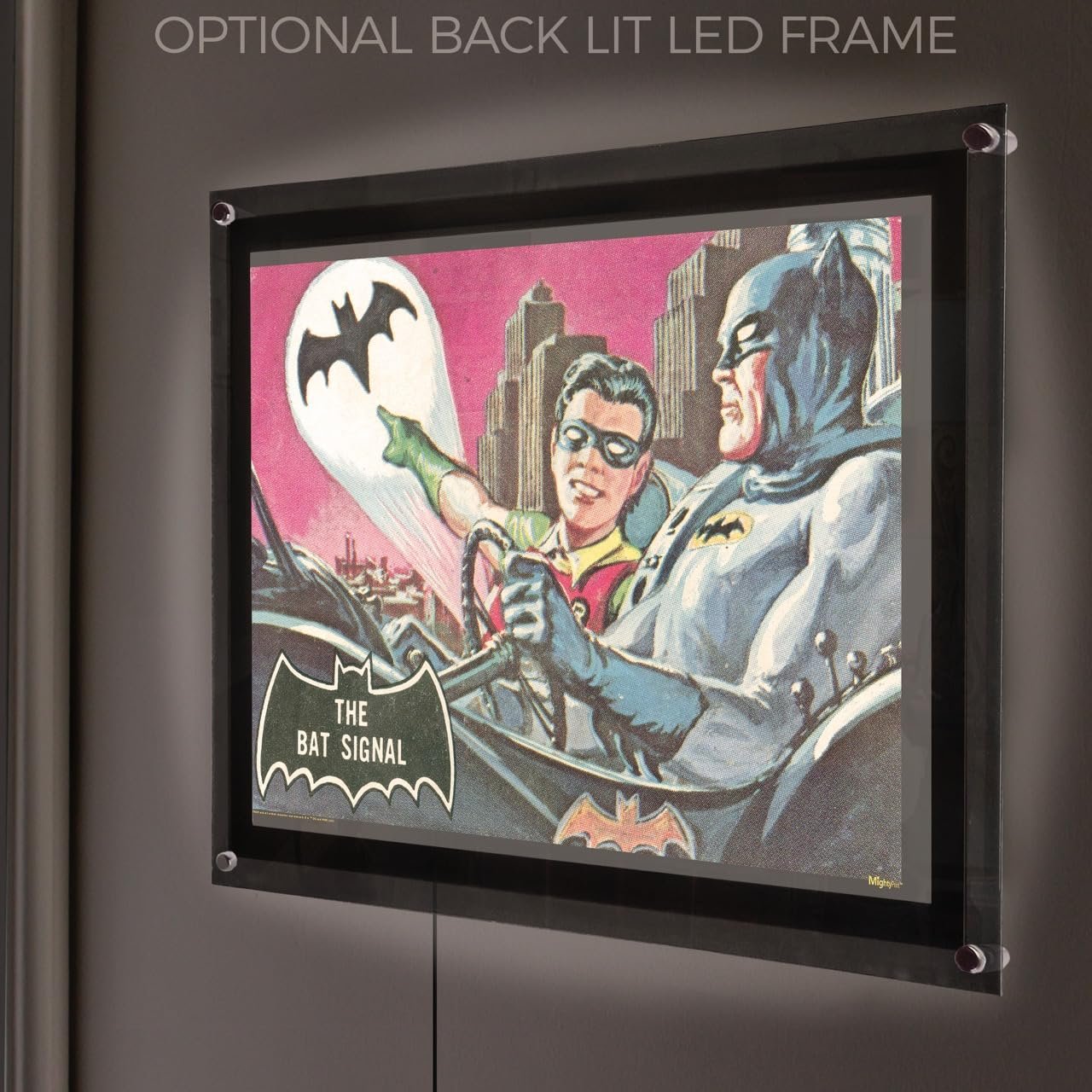 DC Batman 85th Anniversary – Durable 17” x 24” MightyPrint Wall Art – NOT Made of Paper – Officially Licensed Collectible
