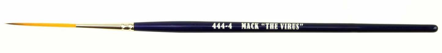 Set of 5 Size 0-6 Series 444 The Virus Scrolling Script Pinstriping Brush with Specially Blended Golden Taklon