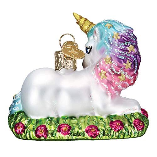 Old World Christmas Hanging Tree Ornament, Baby Unicorn