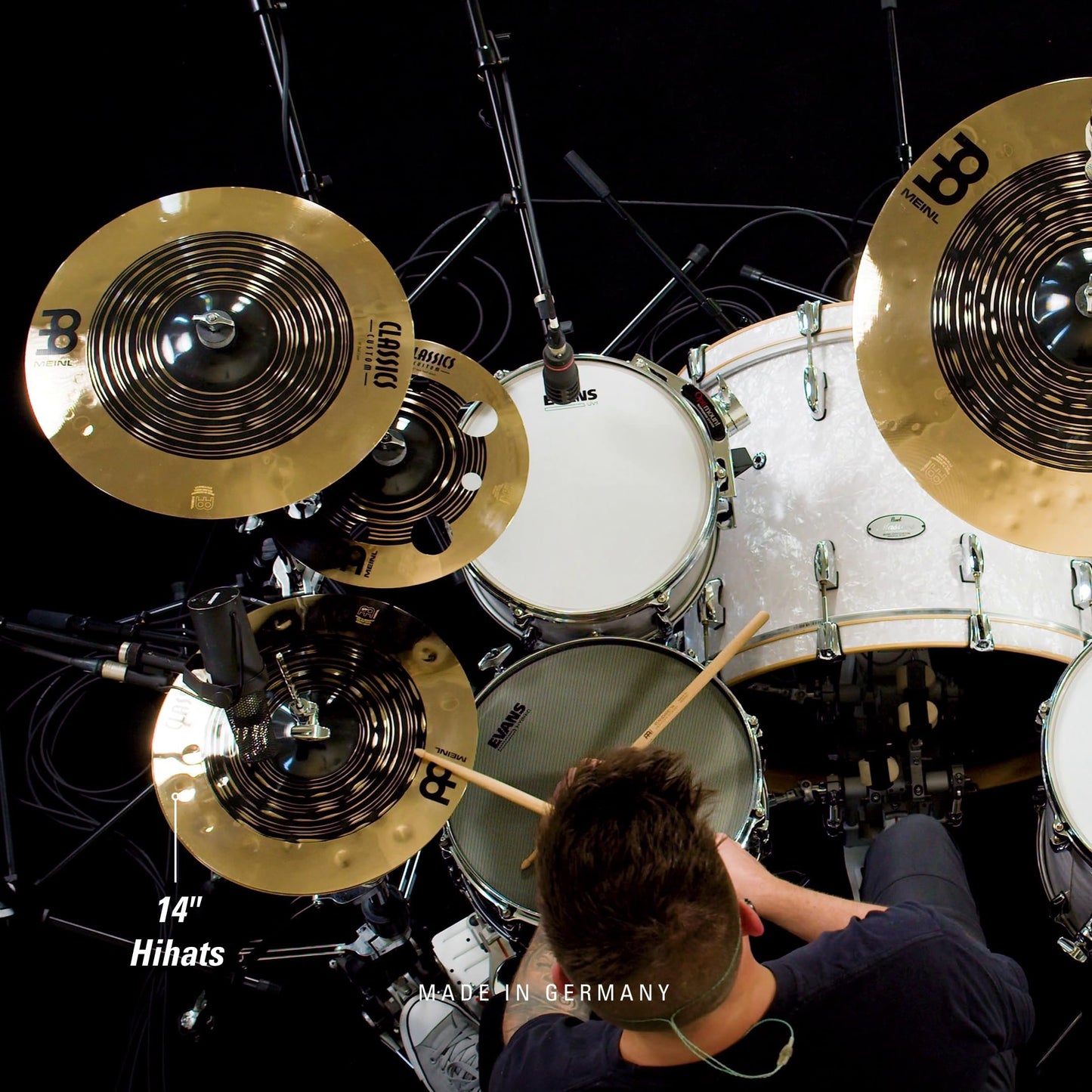MEINL Cymbals マイネル Classics Custom Dual Series ハイハットシンバル Dual Hihat ペア CCDUH 【国内正規品】