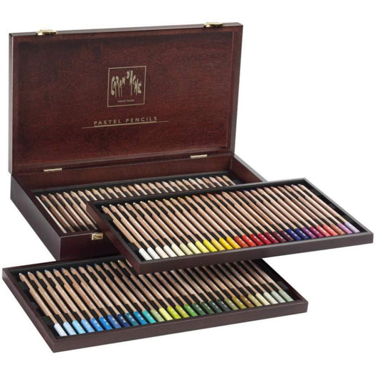 Caran D'ache Set of 84 Pastel Pencils In A Wood Box (788.484)