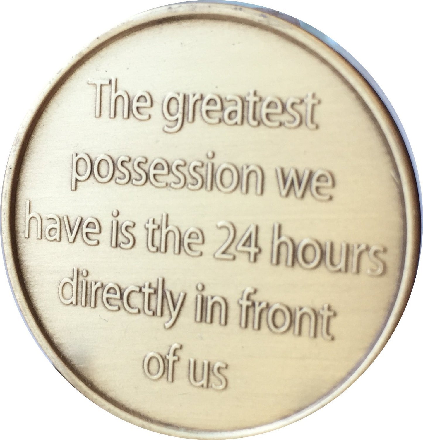 Camel One Day at A Time (24 Hr) - Bronze AA (Alcoholics Anonymous) -ACA-AL-ANON - Sober / Sobriety / Affirmation / Desire / Medallion / Coin / Chip by Generic