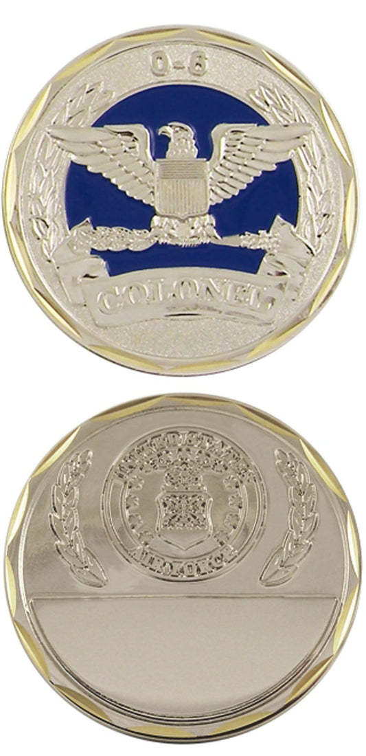 U.S. Air Force Colonel 0-6 Challenge Coin by Eagle Crest