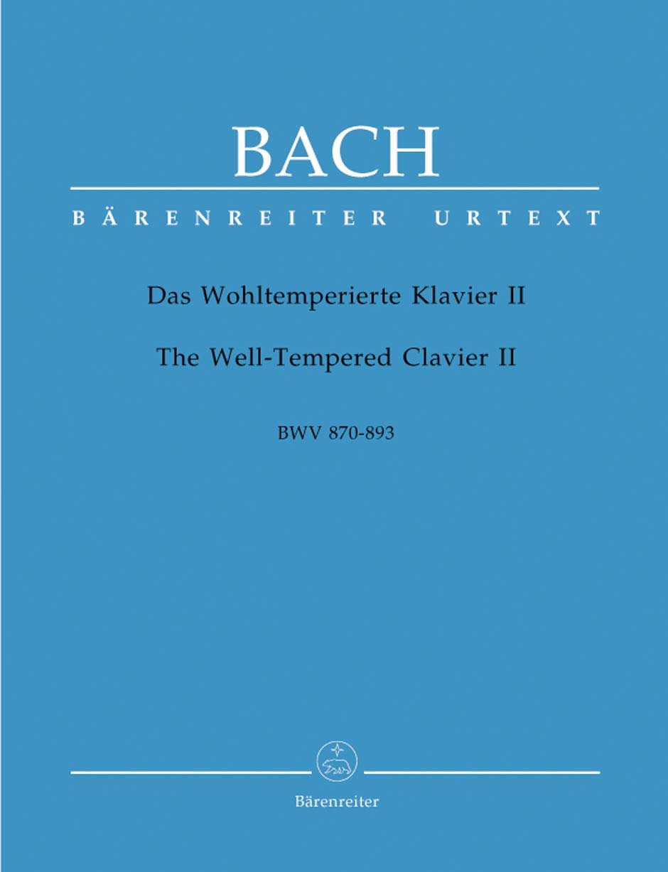 Well-Tempered Clavier II: 48 Preludes and Fugues BWV 870-893 for Keyboard (Piano)