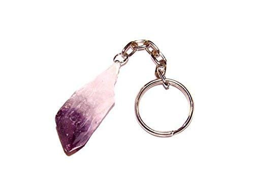 Zentron Crystal Collection: Gemstone Point Keychain with Velvet Bag