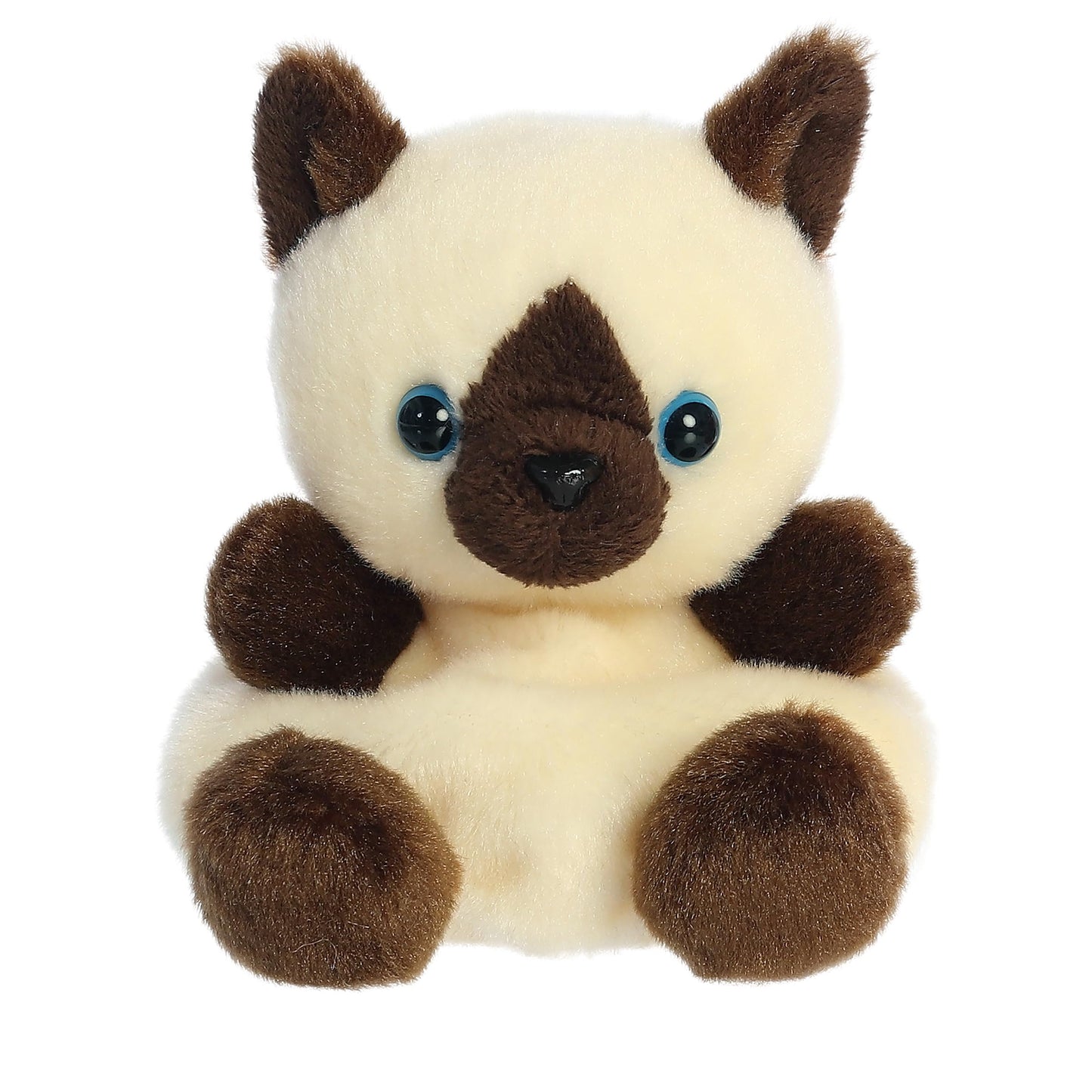 Aurora® Adorable Palm Pals™ Dusty Siamese Kitty™ Stuffed Animal - Fun Collectible Plush for Kids and Adult Collectors - Perfect for Decorating Rooms and Birthday Gifts - Brown 5 Inches