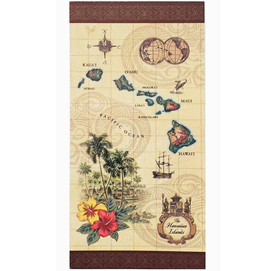 Welcome to the Islands Island of Hawaii - Tan Beach Towel