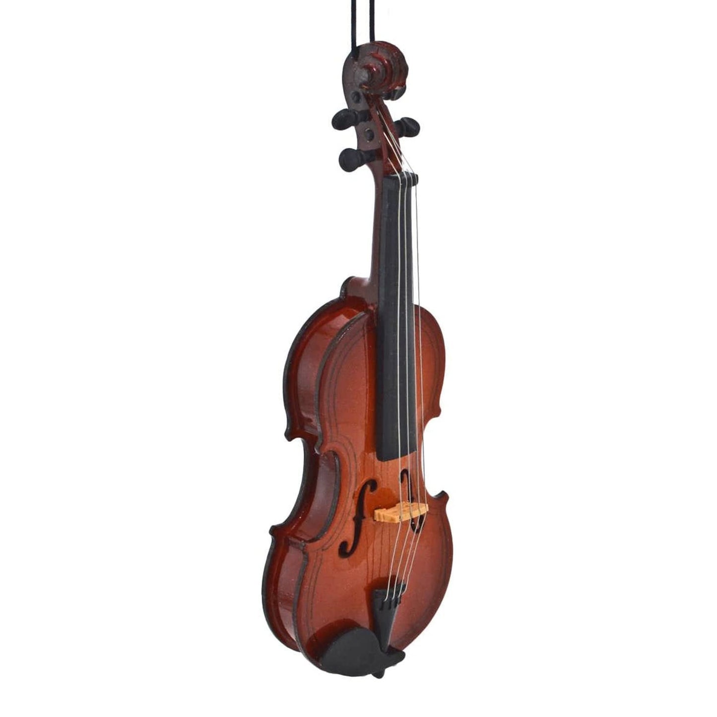 Broadway Gifts 5 Inch Brown Wood Violin Ornament Decoration