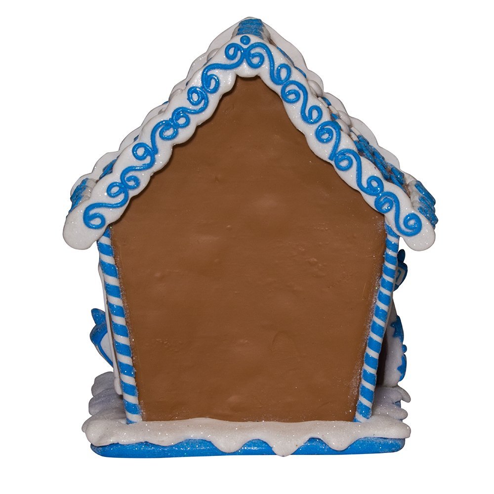 Kurt S. Adler Kurt Adler 7-Inch LED Hanukkah Gingerbread House Tablepiece, Blue