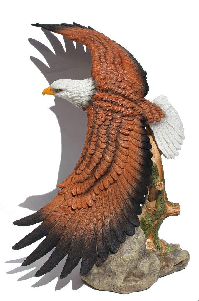 Unicorn Studios WU74890AA Flying Eagle with Color Sculpture