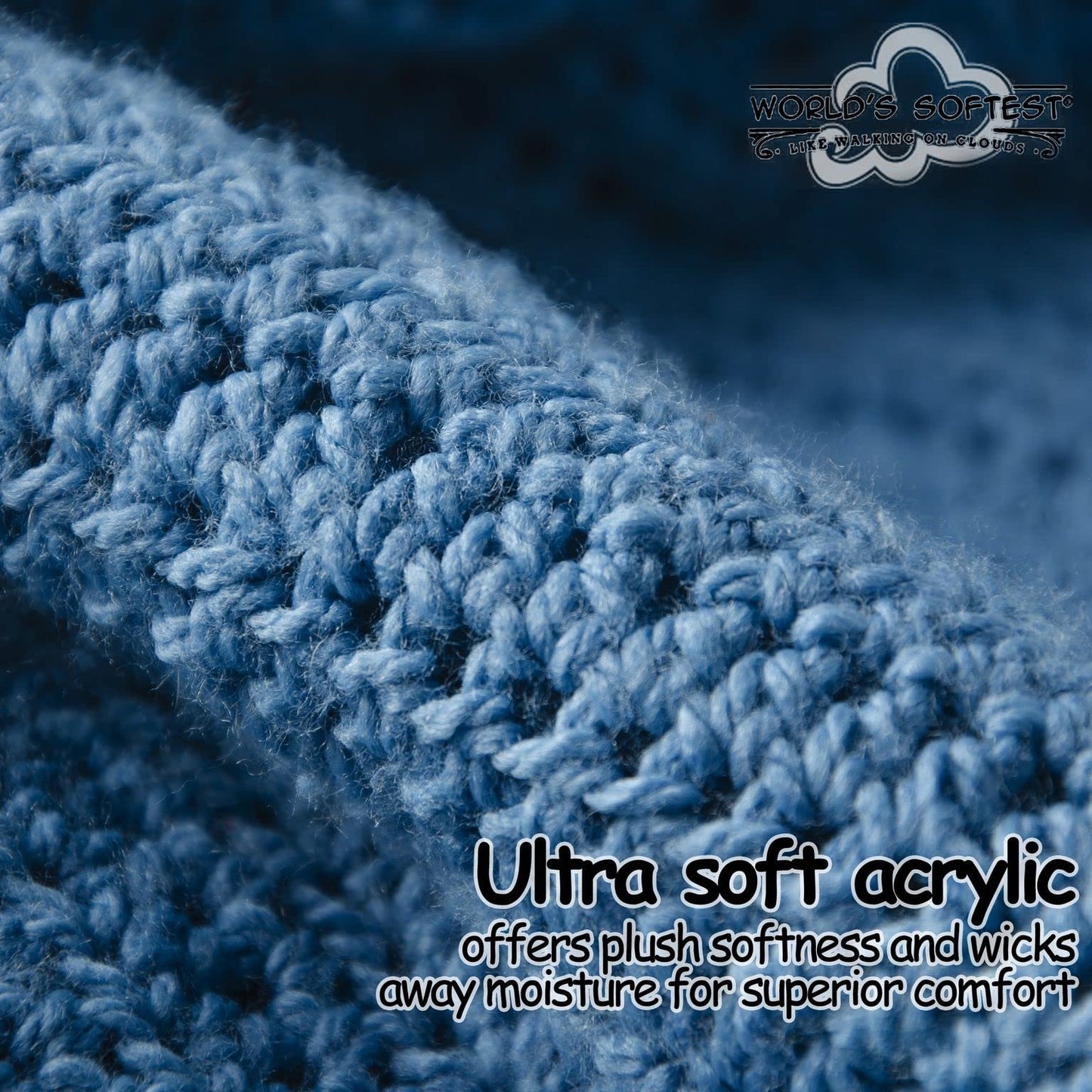 World's Softest Classic Crew Socks - Ultra Soft Crew Socks for Women and Men