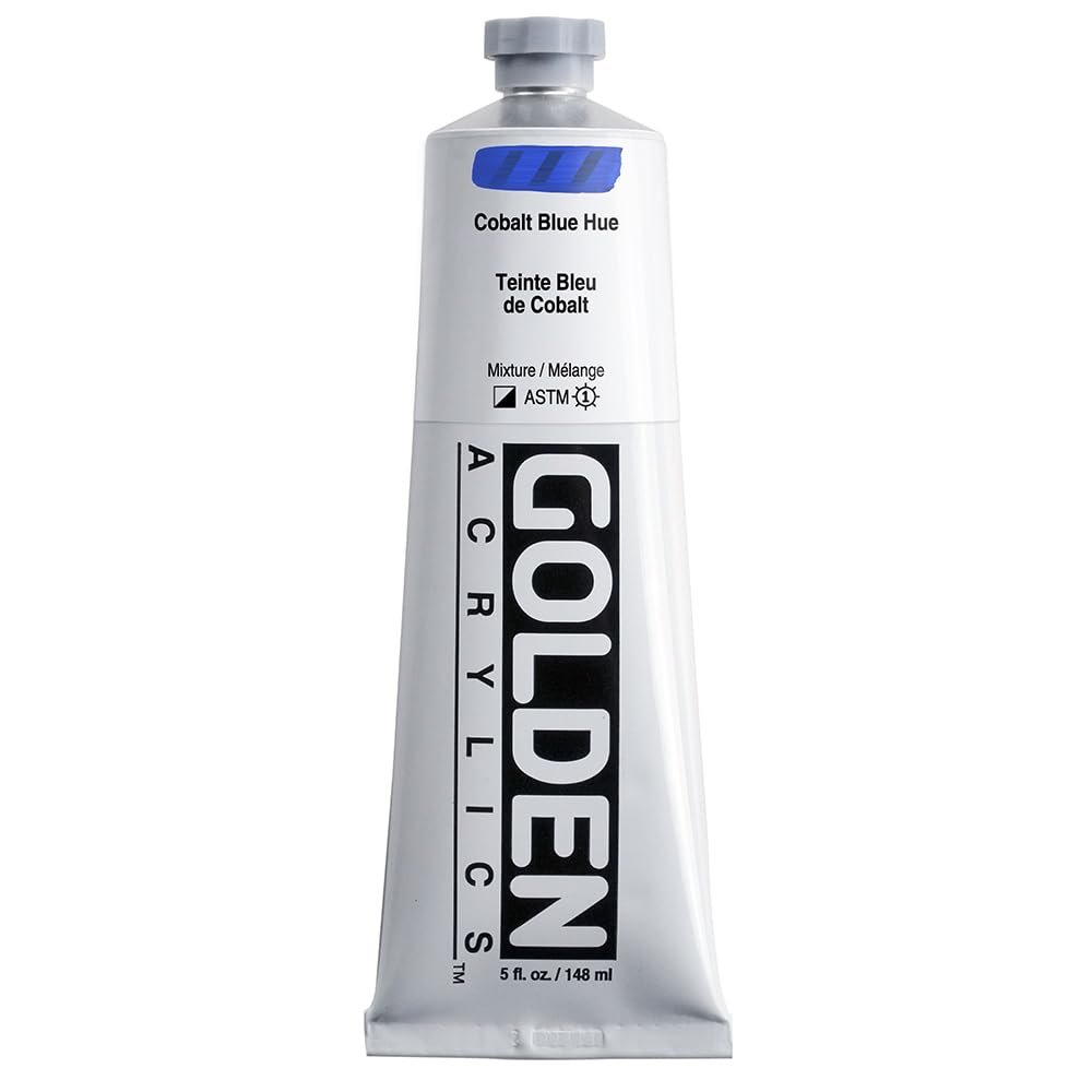 5 Oz Heavy Body Acrylic Color Paints Color: Cobalt Blue Hue