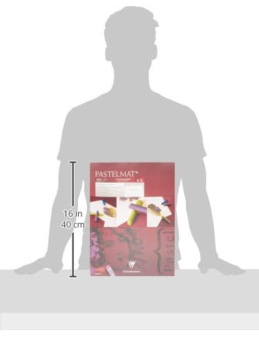 Clairefontaine 30 x 40 cm Pastelmat Glued Pad in Assorted Colours