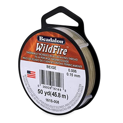 Beadalon Wildfire, 0.006 in, 0.15 mm, Break Strength 10 lb / 4.5 kg, Black, 125 yd / 114 m