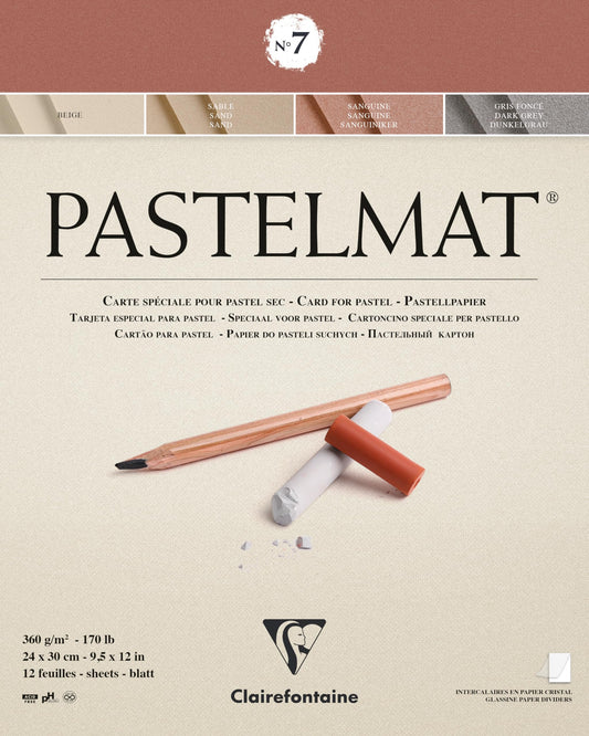 Clairefontaine 96016C Zeichenblock Pastelmat
