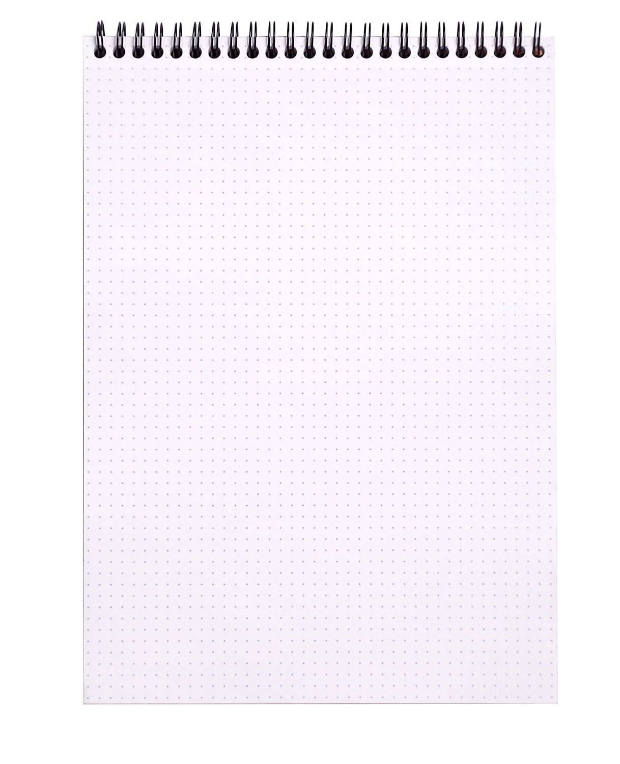 Rhodia Wirebound Black Notepads dot - 6 in. x 8-1/4 in, Pack of 5