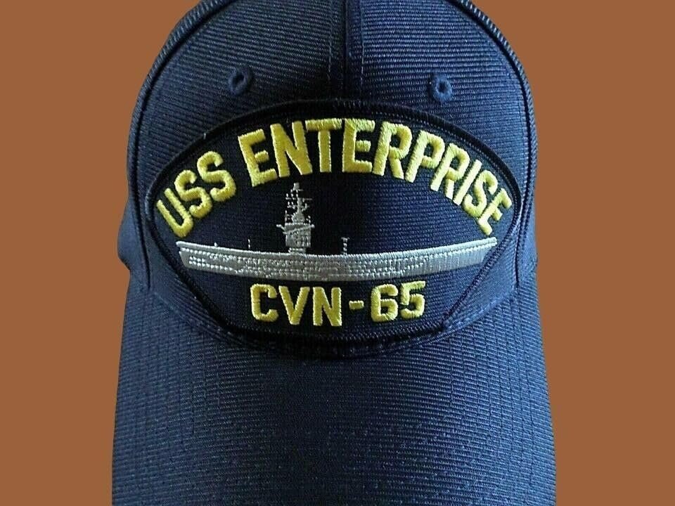 USS Enterprise CVN-65 Navy Ship HAT U.S Military Official Ball Cap U.S.A Made