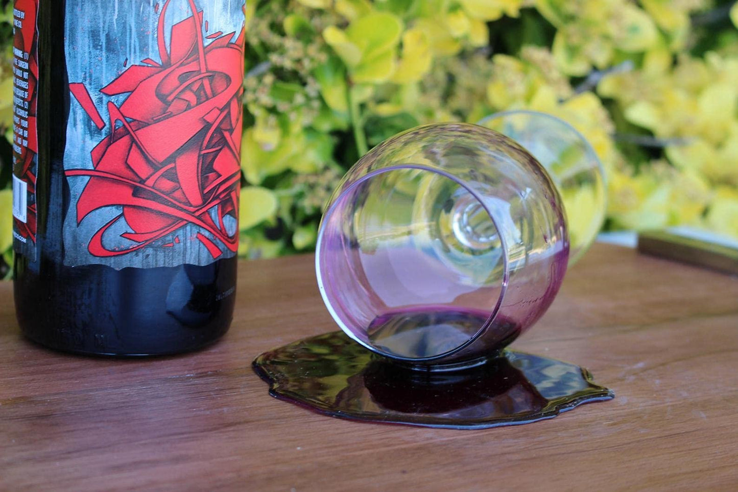 Just Dough It 9'' Spilled Glass of Red Wine Replica Prop