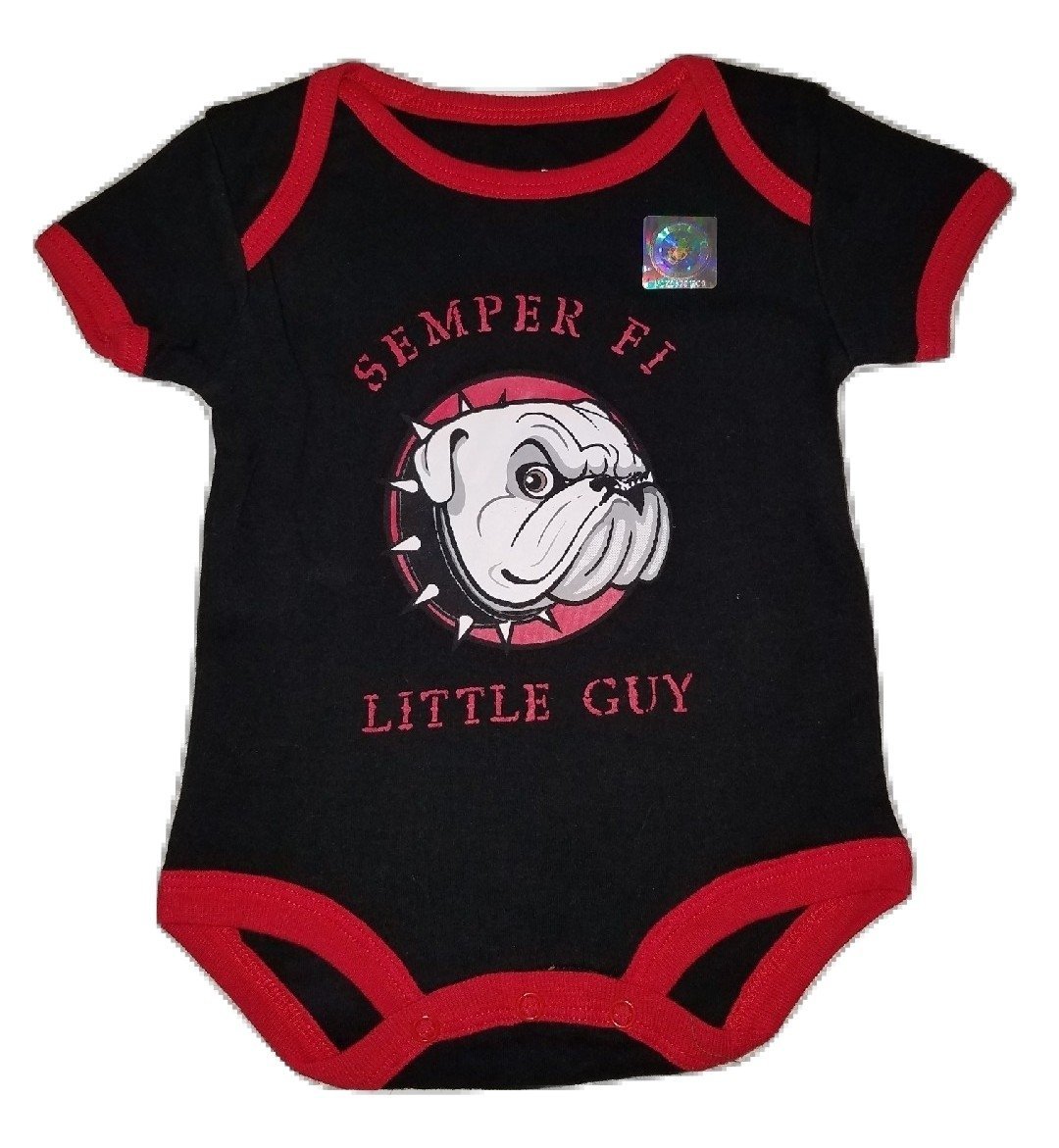 TC Bulldog U.S.M.C. Semper Fi Little Guy Baby Bodysuit (3-6 months)