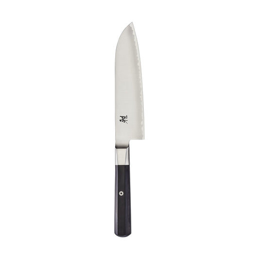 Miyabi Koh Japanese Fine Edge Santoku Knife,7-inch, Kitchen Knife, Pakkawood Octagon-shaped Handle, Hand-honed Blade Finished with Katana Edge, Handcrafted in Seki, Japan