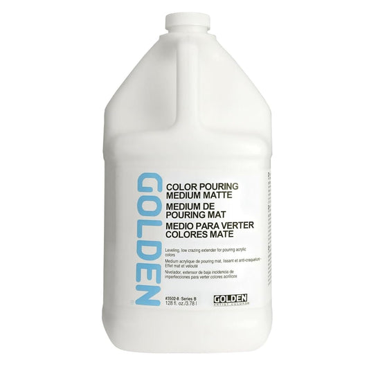 Golden Artist Colors Color Pouring Medium, Matte Finish, 128 Ounce Bottle (3502-7)