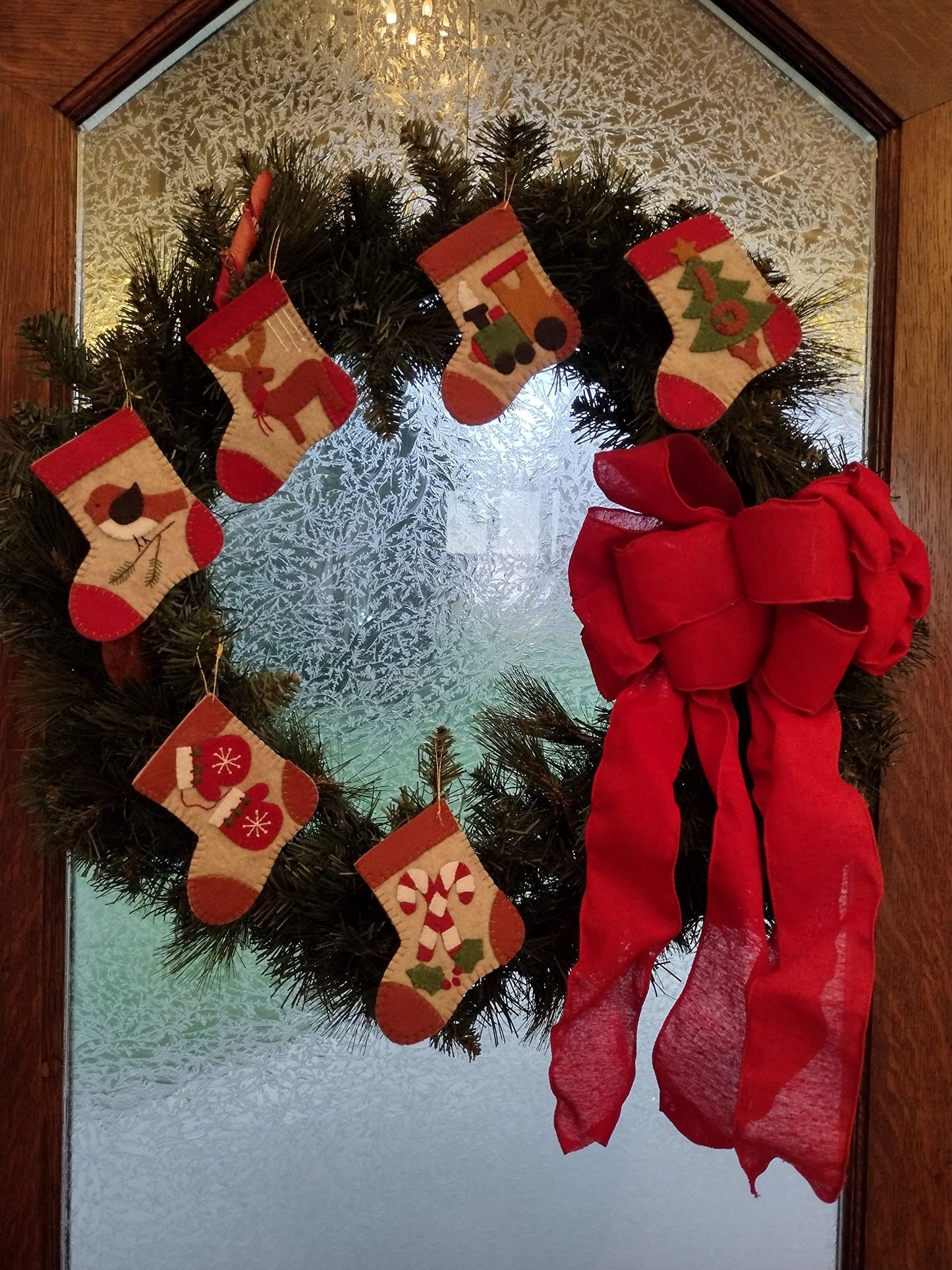 Warm Feet Kit and Pattern | Christmas Ornament Craft Kit | DIY Christmas Ornament Kit by Rachel's of Greenfield