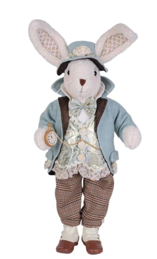 Karen Didion Coastal Bunny Figurine, 20 inches - Spring Inspired Collectibles