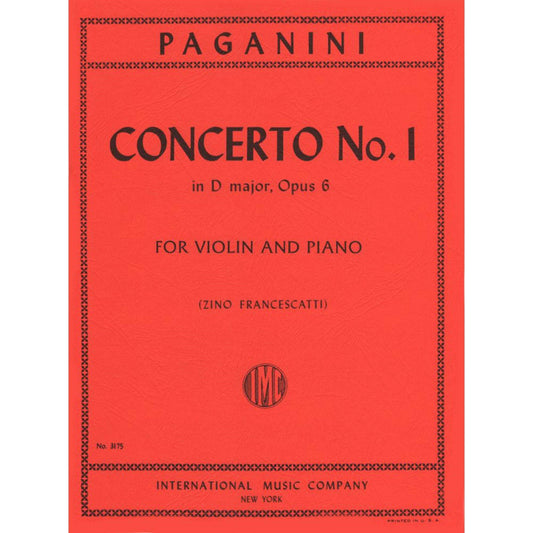 Paganini, Niccolo - Concerto No 1 in D Major, Op 6 - for Violin and Piano - edited by Zino Francescatti - International [Sheet music] [Sheet music] [Sheet music] [Sheet music] [Sheet music] [Sheet music] [Sheet music] [Sheet music] [Sheet music] [Sheet...