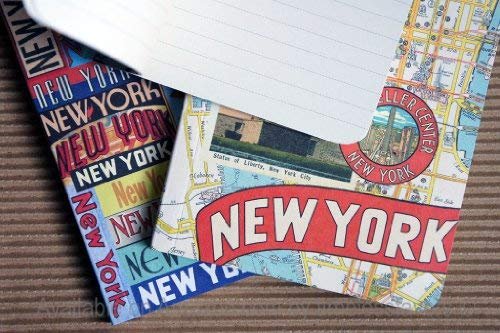 Cavallini Mini Notebooks New York 4 x 5, 3 Mini Notebooks