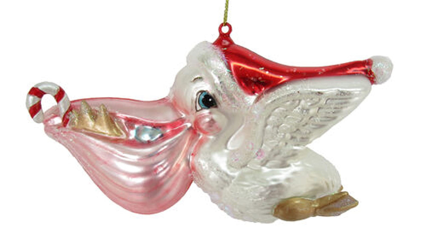 December Diamonds 79-81539 Pelican with Gifts Ornament 5 Inches