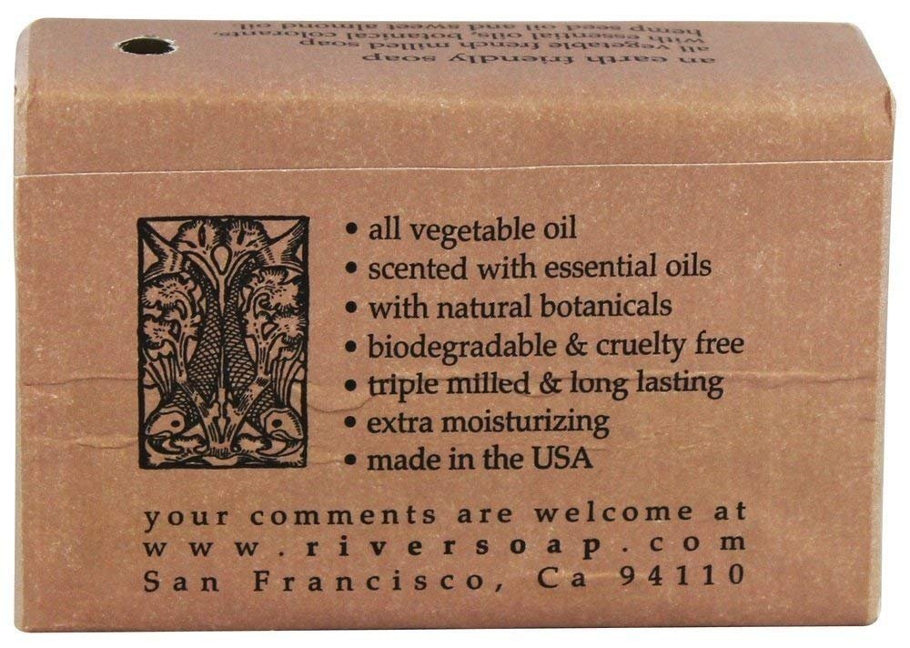 River Soap Company Simple Wrap Bar Soap, Woodland with Hemp Seed Oil, 4.5 Ounces, Large