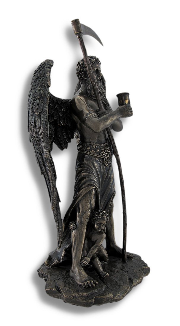 Things2Die4 Father Time Chronos Standing with Child Playing at His Feet