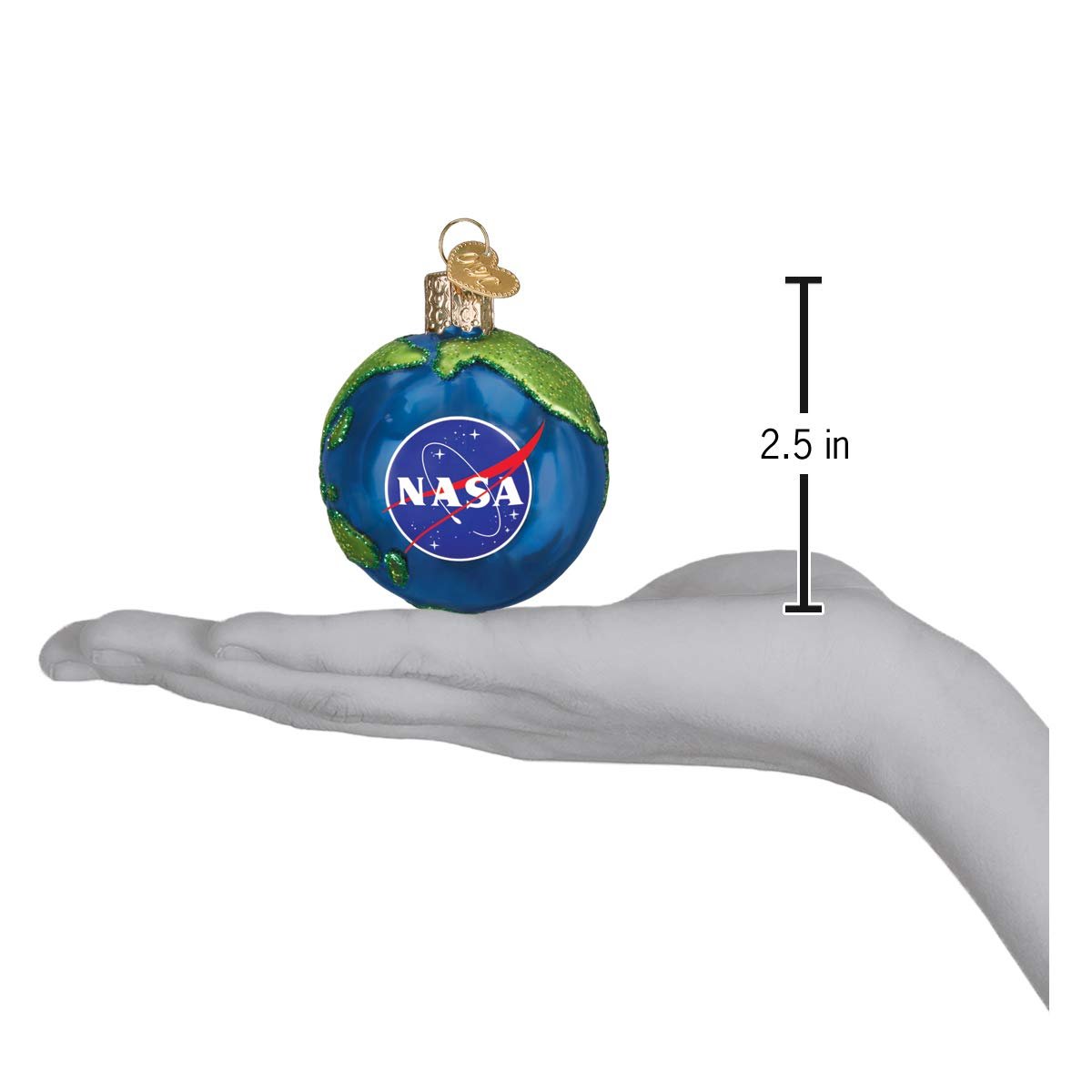 Old World Christmas NASA Earth Glass Blown Ornaments for Christmas Tree