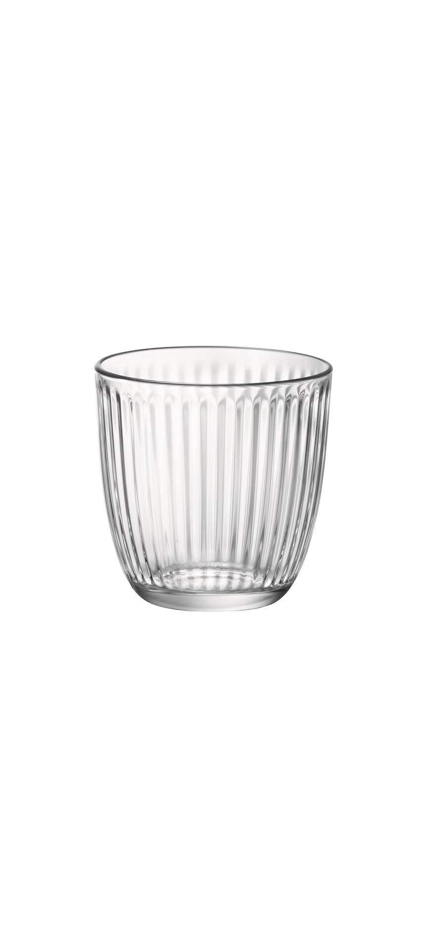 Bormioli Rocco Line Water Glass,Clear, 9.75 oz (Pack of 12)