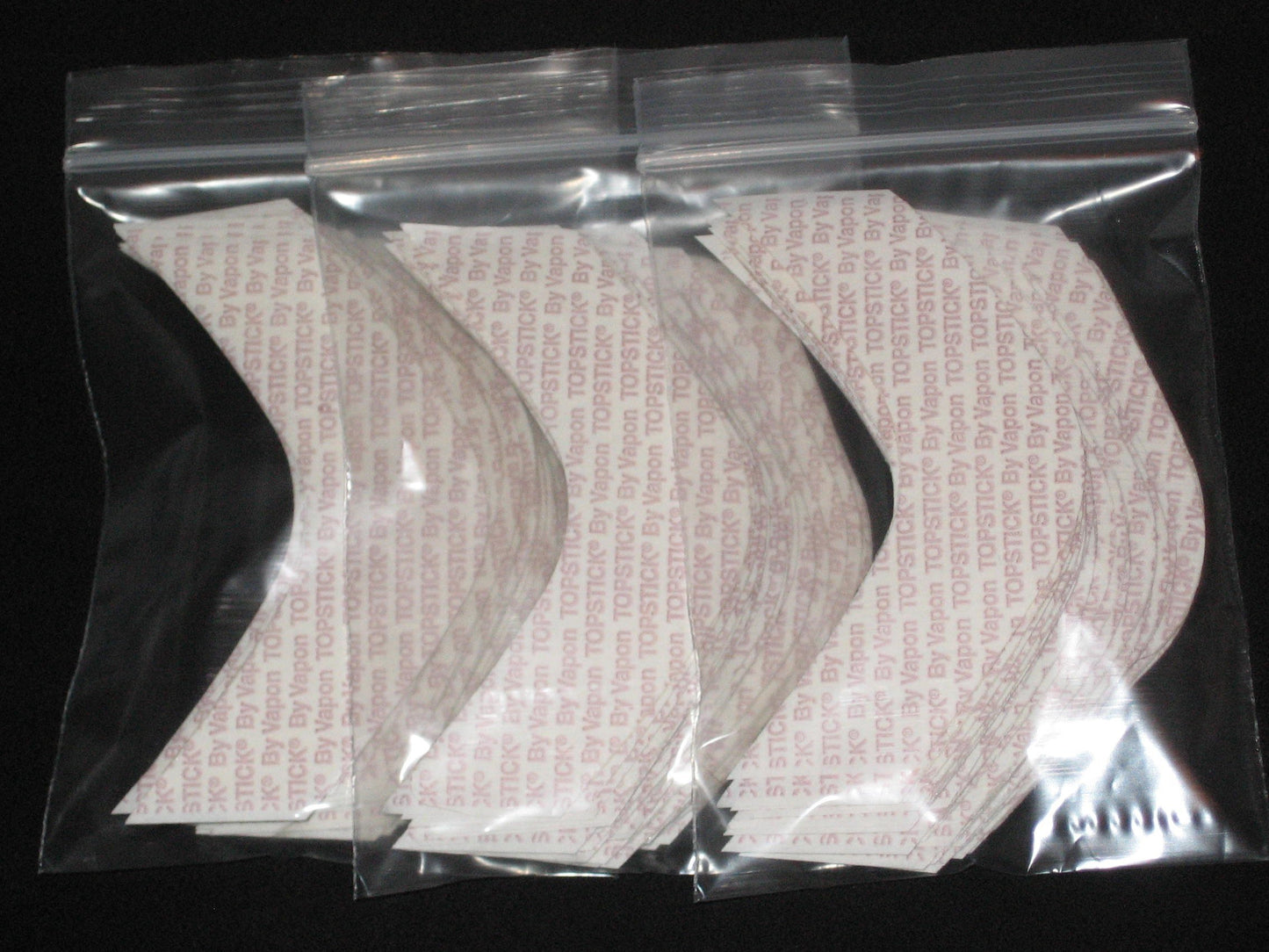Vapon TOPSTICK Plus Custom Cut Front B Curve Tape,Clear,Double-Sided 75 Strips.