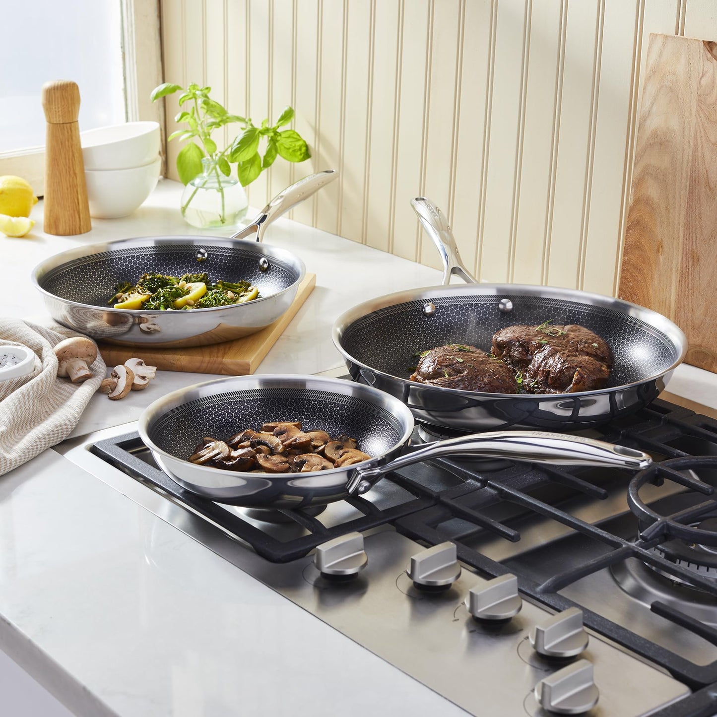 Henckels Paradigm Ceramic Stainless Steel Dual Performance Sets (3-pc)