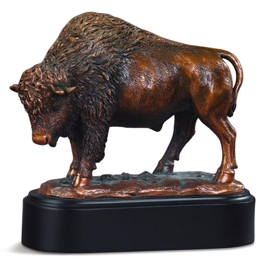 Proud Buffalo Statue - Bronze Finish
