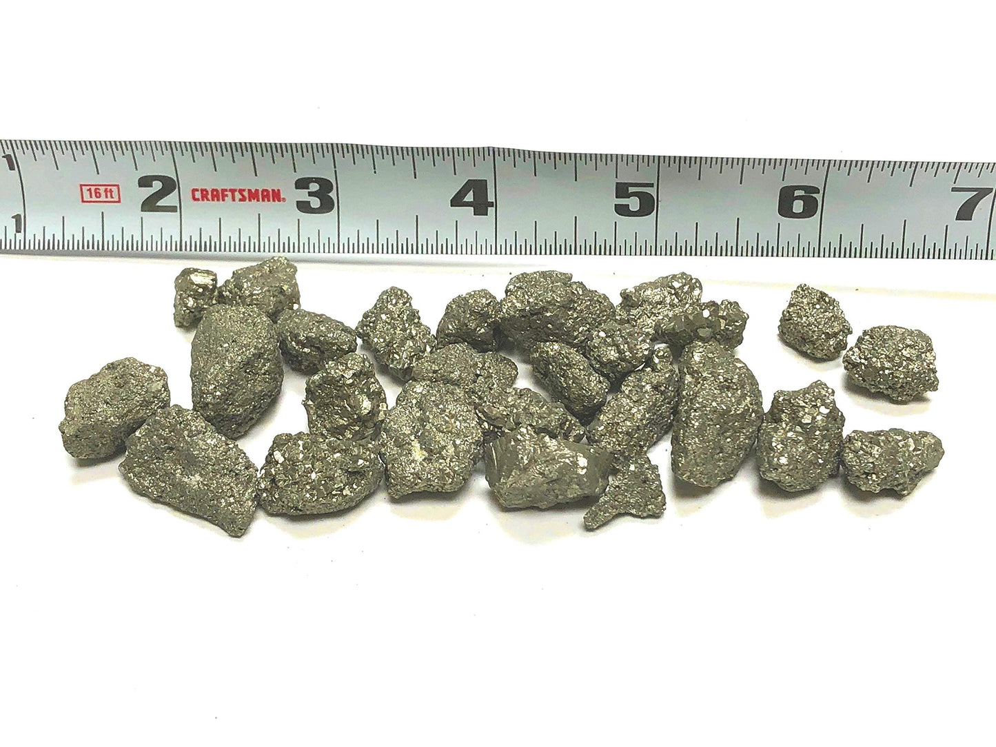 Zentron Crystal Collection: Natural Rough Pyrite Fools Gold 1/2" Pieces (1/2 Pound)
