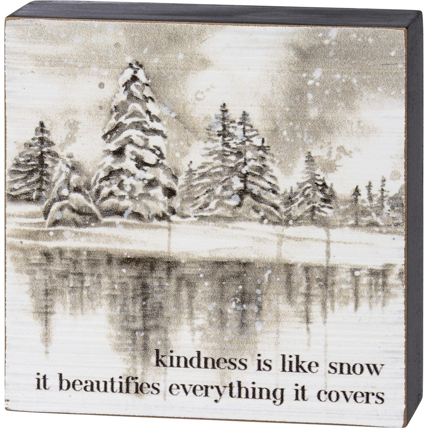 Kindness Is Like Snow Block Sign