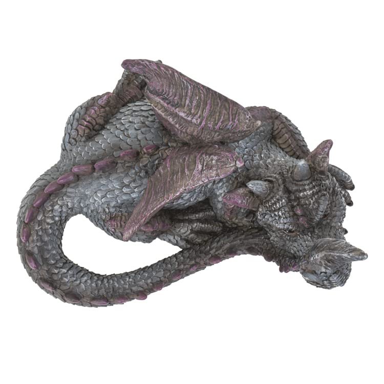 Pacific Trading Blue Dragon Laying Down Figurine 7.4 Inch