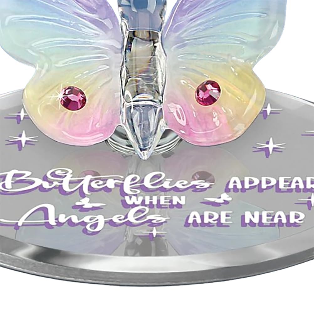 Glass Baron Crystal Butterfly, Butterfly Angels Figurine, Handmade Butterfly, Glass Rainbow Butterfly, Mother’s Day, Home Decor