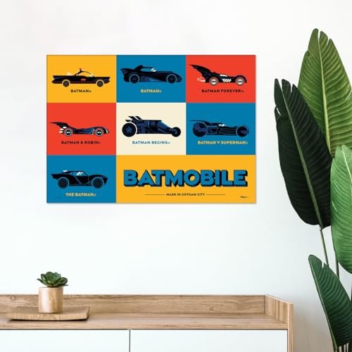 DC Batman 85th Anniversary – Durable 17” x 24” MightyPrint Wall Art – NOT Made of Paper – Officially Licensed Collectible
